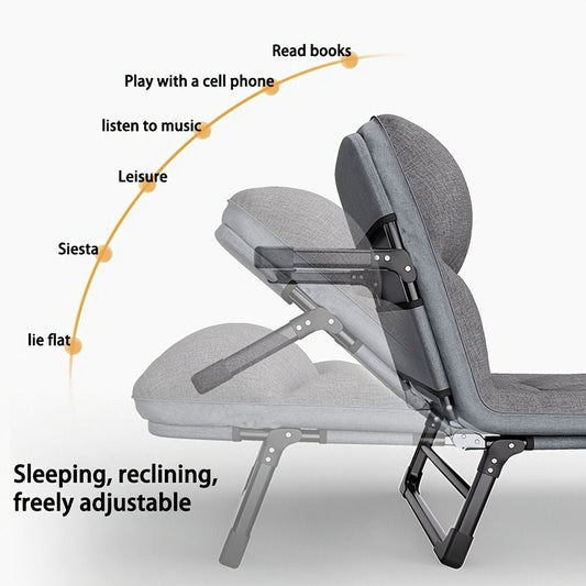 1-pack American style patio folding bed, outdoor patio furniture, comfortable ergonomic single recliner, patio chaise folding bed with mattress, garden, patio furniture, portable patio office camping