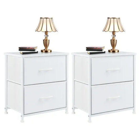 Set of 2 Fabric Drawer Cabinets